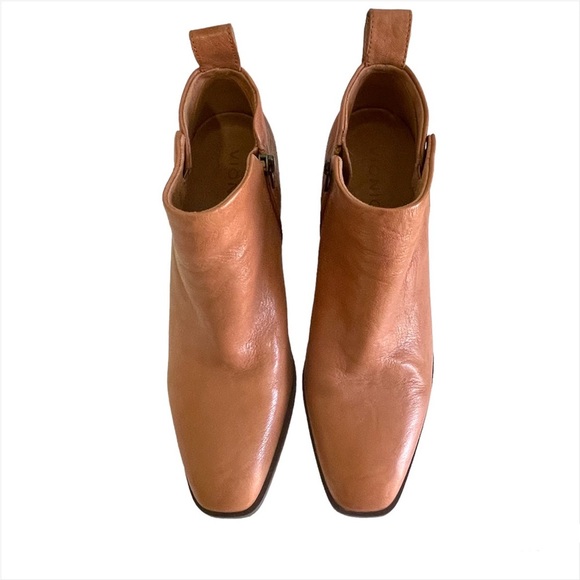 Vionic Toffee Lyssa Square Toe Bootie 9 - Picture 4 of 8
